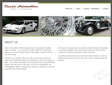 Tablet Screenshot of classic-car-london.com